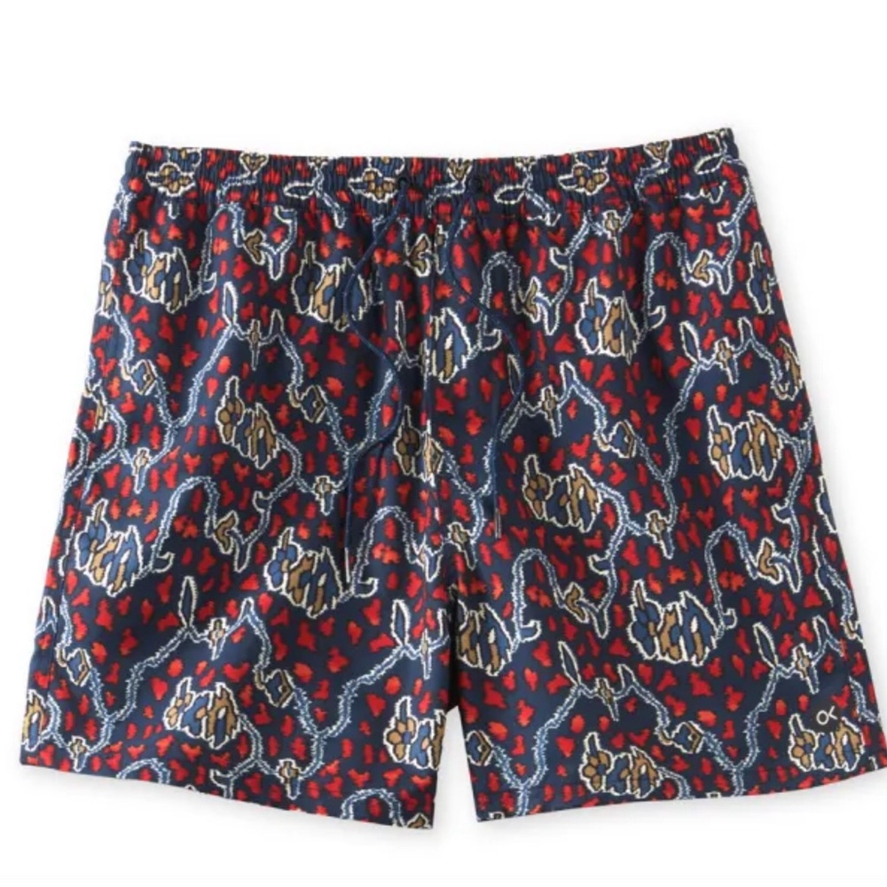 Outerknown Large Swim Trunks Men Multicolor Patterned Shorts